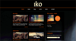 Desktop Screenshot of ikomusic.com