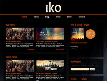 Tablet Screenshot of ikomusic.com